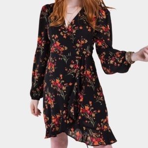 Francesca floral wrap dress
